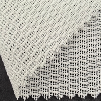 Tissu 100% polyester 300D à motif ondulé, côtelé, tressé, jacquard ajouré, respirant et épais pour costumes féminins et de jeunes filles