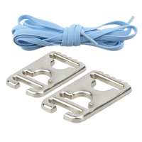 Lacets élastiques plats sans nœuds de style sportif, attaches pour lacets, clip de verrouillage pour baskets adultes et enfants, accessoire pratique