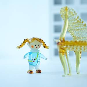 Figura Decorativa <span class=keywords><strong>de</strong></span> <span class=keywords><strong>Cristal</strong></span> Tallado a Mano, Linda Chica con Dos Coletas, Adorno Ecológico <span class=keywords><strong>de</strong></span> Personaje <span class=keywords><strong>de</strong></span> Cine y Televisión, Decoración para Escritorio, Auto y Navidad - Product Image 3