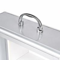 Caja de Medicamentos de Gran Capacidad para Oficina en Casa, de Aleación de Aluminio, con Diseño Moderno y Compartimentos