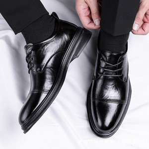 Mens Breathable Spring Autumn Formal Business/professional/casual Slip-on Shoes Stylish Versatile Plaid <b>Light</b> Weight Perfect - Product Image 3
