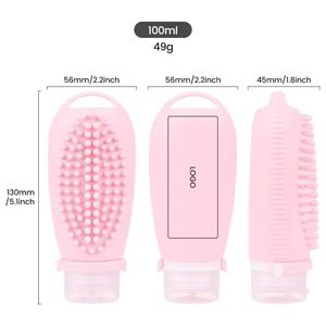 Venta al por Mayor de Kit de Botellas de Silicona de Grado Alimenticio de 100 ml para Cosméticos, Ideal para Viajes y Campamentos al Aire Libre - Product Image 3