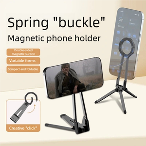 Trípode Magnético para Teléfono M40 con Resorte, Soporte Plegable de Una Pieza, Soportes Magnéticos de Doble Cara, Luz de Relleno, Portátil para Mano/Escritorio - Product Image 4