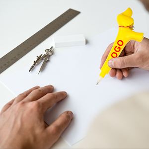 Promotional Novelty Dachshund Dog Shaped Plastic Ballpoint Pen Creative Puppy With Personal Custom Logo Printed for Gift <b>Kids</b> - Product Image 4