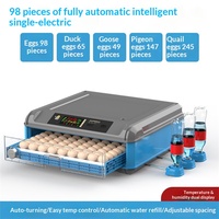 Nouvel incubateur automatique SHUOMAN en plastique PP avec un taux d'éclosion de 98 %, tension 220 V, pour l'éclosion d'œufs de poulet, d'oie, de canard et d'émeu