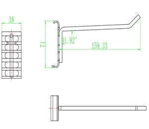 Gancho Recto Simple K-RAIL de Vietnam, Recubierto de Vinilo y Pintura en Polvo, Resistente, de Fácil Instalación, para Uso Industrial, OEM - Product Image 5