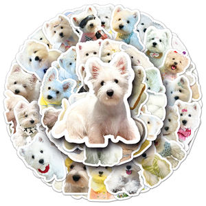 HOYO 300 pegatinas de perros, calcomanías de vinilo impermeables de cachorros, perros de raza pura, para monopatín, maletas, guitarra - Product Image 3