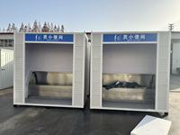 Urinoirs portables rectangulaires respirants à faible coût pour hommes, pour course de marathon, toilettes réutilisables en métal à base de conteneur Kingland 1