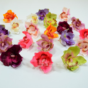 Flores Artificiales de Cymbidium de Dongchen Crafts, Flores de Seda para Decoración de Bodas, Arreglos Florales Hechos a Mano - Product Image 4