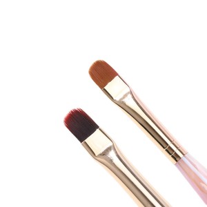 Ensemble de pinceaux à ongles hexagonaux en ABS nacrés, 9 tailles, poils durables, pour gel, peinture, liner et éventail, pour manucure en salon - Product Image 6