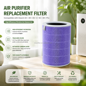Filtre de remplacement pour purificateur d'air compatible avec le purificateur d'air <span class=keywords><strong>Xiaomi</strong></span> 2C/2H/2S/3/3C/<span class=keywords><strong>3H</strong></span> Pro, système de filtration en 3 étapes à 99,97 %. - Product Image 1