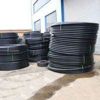 Tuyau d'irrigation goutte à goutte flexible haute pression en PEHD 20mm 32mm 75mm PN16, fusion bout à bout, certifié CE ISO, noir, pour l'agriculture