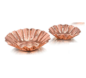 จานทองแดงรูปทรงรี,ที่ชาร์จทองแดงบริสุทธิ์ชุบมาแรงชุบทอง - Product Image 3