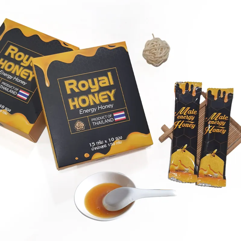 Santé masculine gratuite prix d'usine royal emballage personnalisé miel bâton de miel