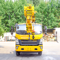 Grue télescopique hydraulique mobile mini de 3, 5, 8, 10 et 16 tonnes montée sur camion pour la construction