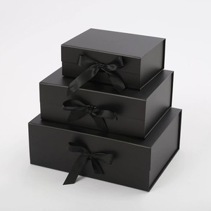Cajas de Regalo Rectangulares Plegables de Cartón Premium EVERWIN, Cajas de Regalo Magnéticas de Papel con Cinta, Cajas Misteriosas de Papel para Empaque - Product Image 5