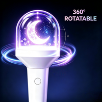 OEM ODM Barra de Luz Giratoria 360° con 15 Colores Cambiantes y Mango Personalizado para Clubes de Fans de Ídolos Japoneses y Conciertos