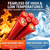 Câble en caoutchouc silicone résistant aux hautes températures YGC, fil électrique multiconducteur flexible en cuivre, IP67, pour construction aérienne