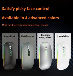 <span class=keywords><strong>Souris</strong></span> de jeu sans fil 3D rétroéclairée RVB 2,4 GHz pour les deux mains, 2000 DPI, optique, interface USB-C, fonction de retour à la touche unique, fonction de bureau - Product Image 2