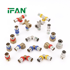IFAN ODM OEM Support <span class=keywords><strong>TH</strong></span> & <span class=keywords><strong>U</strong></span> Profile Press Raccords en laiton 16-32mm Connecteur de tuyau PEX pour tuyaux multicouches PEX - Product Image 6