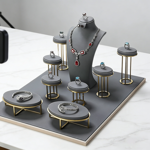 ชุดจัดแสดงเครื่องประดับแบบกำหนดเอง ชุดโชว์เครื่องประดับ ที่วางแหวน ที่แขวนต่างหู สำหรับหน้าต่างร้านค้า - Product Image 2