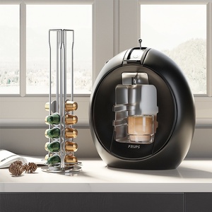 Organisateur <span class=keywords><strong>de</strong></span> capsules <span class=keywords><strong>de</strong></span> <span class=keywords><strong>caf</strong></span>é - Support rotatif en fer pour dosettes Nespresso, 360° °   Étagère <span class=keywords><strong>de</strong></span> présentation avec 40 emplacements - Product Image 3
