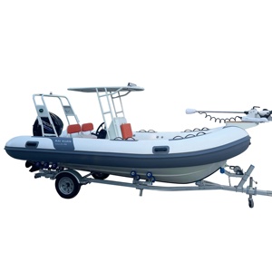 Bote Inflable con Casco de Aluminio CE RIB490 Hypalon/PVC con Motor, Nuevo, Bote Inflable 490 para Rafting - Product Image 4