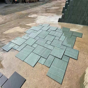 Bán buôn tự nhiên màu xanh lá cây hoặc Verde Slate cho tường trang trí đá phòng tắm Slate gạch lát sàn mái ngói tường ốp - Product Image 1
