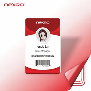 Tarjeta de Identificación de foto de estudiante IC01 de PVC en blanco con NFC con impresión personalizada