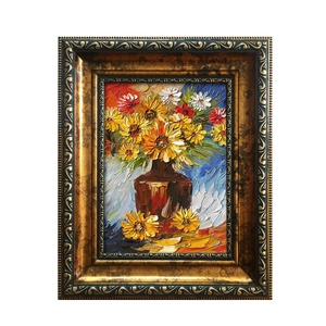Gorgeous Baroque Table Top 8x10 Inch Custom Ornate Golden <strong>Antique</strong> <strong>Frame</strong> for Painting - Product Image 1