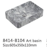<span class=keywords><strong>Lavabo</strong></span> de Sobremesa Ultrafino Moderno y Sencillo con Impresión por Transferencia de Agua, Sin Orificios, Personalización de Logotipo para Baño o Balcón - Product Image 4