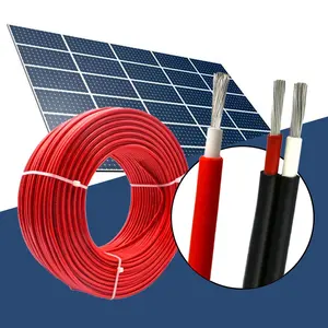 China Factory TUV XLPO Tinned Copper H1Z2Z2-K 1.5mm 2.5mm 4mm 6mm 10mm 16mm 25mm 35mm 50mm PV Cable Solar System Wire