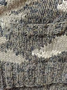 Casual Style Hand-Knit Camouflage Patterned <b>Hooded</b> <b>Cardigan</b> Earthy Neutral Tones with Artisanal Button Front Design - Product Image 4