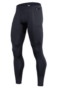 Ropa deportiva sin costuras para hombre, mallas de gimnasio transpirables de secado rápido, cintura media, LICRA/poliéster personalizable de alta calidad, informales a la venta - Product Image 4