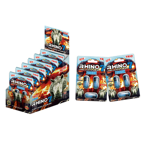 Rhino 99 35000 Píldoras sexuales de mejora <span class=keywords><strong>Magnum</strong></span> Stiff Rox Blue Rhino Pink Pussycat Blister Tarjeta de papel con caja de exhibición Paquete de 24 piezas - Product Image 4