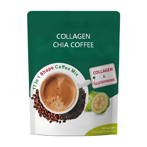 Café de Colágeno Original con Extracto de Hierbas, Sabor Suave a Chocolate Instantáneo, Chía para Control de Energía, para Adultos - Product Image 3