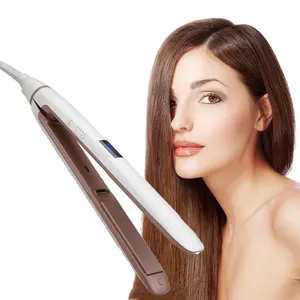 Hair Iron Hair Straightener 2in1 Titanium Professional Titanium Flat Iron with Digital LCD Display