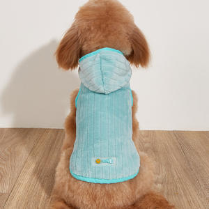 Flanel Sonbahar ve Kış Yeni Toptan Örme Köpek Süveteri Köpek Kapüşonlu Modası Küçük Köpekler İçin Evcil Hayvan Giysileri - Product Image 3