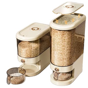 Contenedor de Arroz de PP de 5kg/10kg, Hermético y a Prueba de Humedad, Caja de Almacenamiento Desmontable, de Alta Calidad, para Granos, Uso Comercial y en la Cocina - Product Image 1