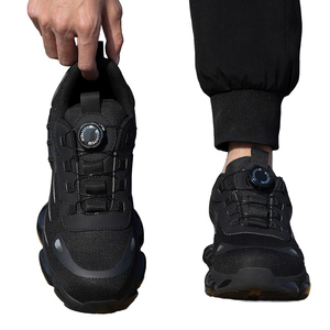 Factory Direct Supply <b>Men's</b> Automatic Buckle <b>Work</b> <b>Boots</b> Steel Toe Anti-smash and Anti-Puncture <b>Men</b> Sneakers Shoes - Product Image 1