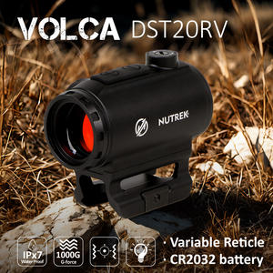 Nutrek Optics <span class=keywords><strong>VOLCA</strong></span> 1x25 Red DOT & CIRCLE Sight impermeable IPx7 Reflex Sight con LED de baja energía para Tiro Táctico - Product Image 5