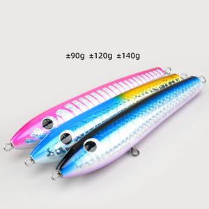 Leurres flottants pour la pêche en mer, grands leurres artificiels en bois, leurres crayon, leurres pour la pêche en bateau, leurres pour thon - Product Image 2