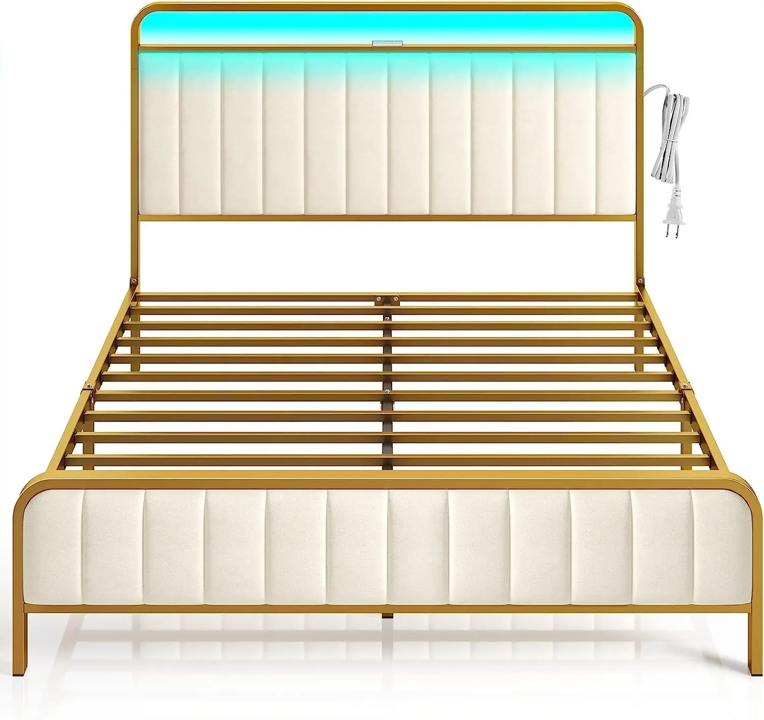 Multifunctional queen size bed frame with storage wholesale RGB Queen Upholstered Storage Platform Bed