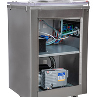 Machine d'emballage sous vide semi-automatique à commande tactile WANHE pour poulet, canard, poisson, viande, fruits secs