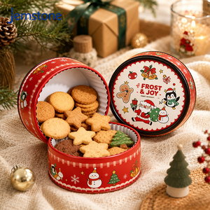 Custom Biodegradable Christmas Cookie Cake Tube for Food Packaging High Quality Round Cardboard Cylinder <b>Container</b> Bulk Supply - Product Image 1