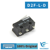 Nouveau Micro-interrupteur de souris OMRON D2F-L-D Original, interrupteur de fin de course à point gris