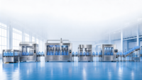 Machine de remplissage d'eau potable haute vitesse 3 en 1, ligne d'embouteillage monobloc en acier inoxydable 304, remplisseur et bouchonneur d'eau automatique