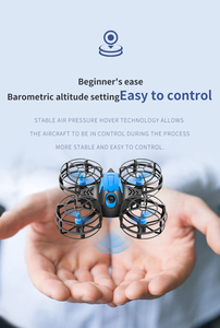 V18 Diseño mejorado de cuatro motores Mini cuerpo Altitud barométrica Producción completa Sin riesgo de vuelo Fácil de controlar 10 minutos de juego - Product Image 5