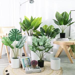 Pianta Artificiale Rampicante <span class=keywords><strong>da</strong></span> Parete, Decorazione per Soggiorno, Foglie Artificiali Pendenti in Vaso per Cimitero - Product Image 3