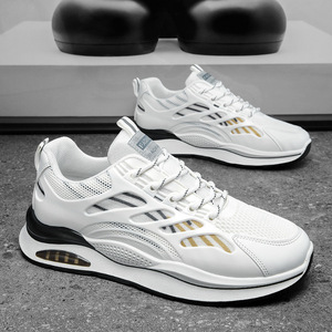 Nouvelles Chaussures de Course Rétro à Lacets pour Hommes – Chaussures de Sport d'Extérieur Multifonctionnelles et Tendance avec Design Respirant en Maille - Product Image 2